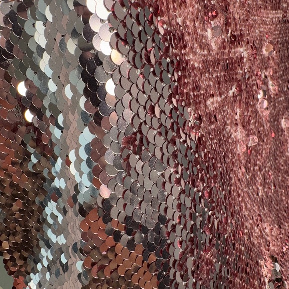 Topshop Shimmering Pink Sequin Mini Skirt - Picture 5 of 5